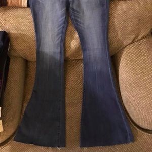 Express Button Up Bellbottom Jeans